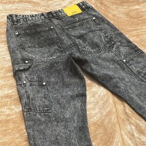 WeSC Relaxed Fit Denim Carpenter Pants 32x32 Acid Wash
